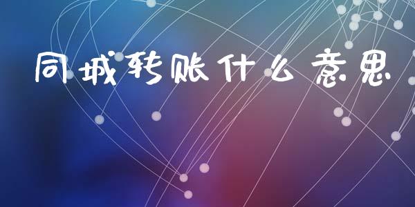 同城转账什么意思_https://m.jnlaobingbanjia.com_金融监管_第1张