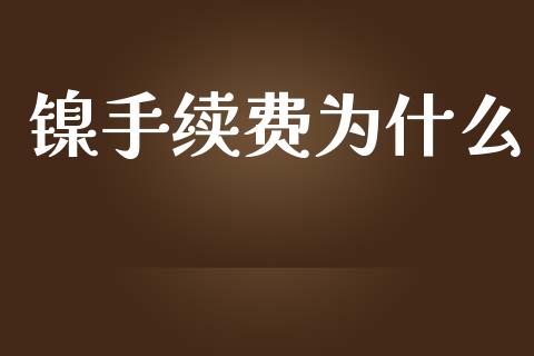 镍手续费为什么_https://m.jnlaobingbanjia.com_股市新闻_第1张