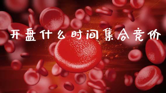 开盘什么时间集合竞价_https://m.jnlaobingbanjia.com_股市新闻_第1张