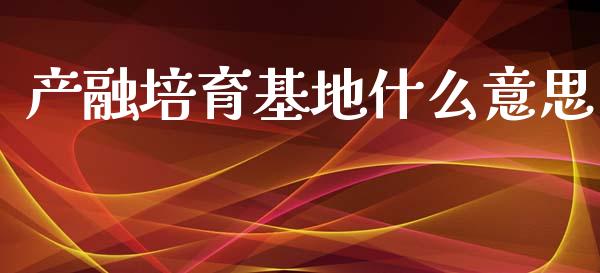 产融培育基地什么意思_https://m.jnlaobingbanjia.com_理财规划_第1张