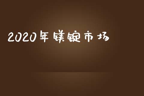 2020年镁锭市场_https://m.jnlaobingbanjia.com_区块链_第1张