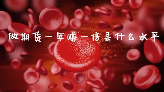 做期货一年赚一倍是什么水平_https://m.jnlaobingbanjia.com_金融监管_第1张