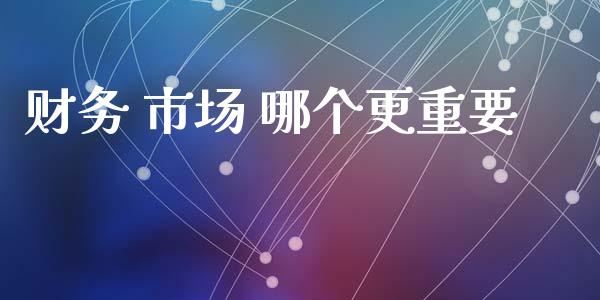 财务 市场 哪个更重要_https://m.jnlaobingbanjia.com_理财规划_第1张