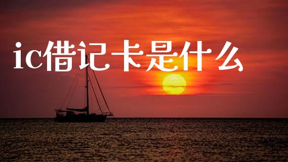 ic借记卡是什么_https://m.jnlaobingbanjia.com_理财规划_第1张