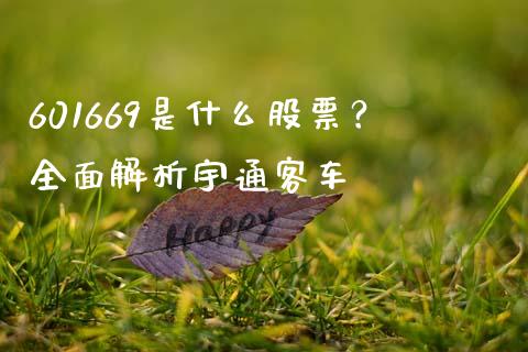 601669是什么股票？全面解析宇通客车_https://m.jnlaobingbanjia.com_金融监管_第1张