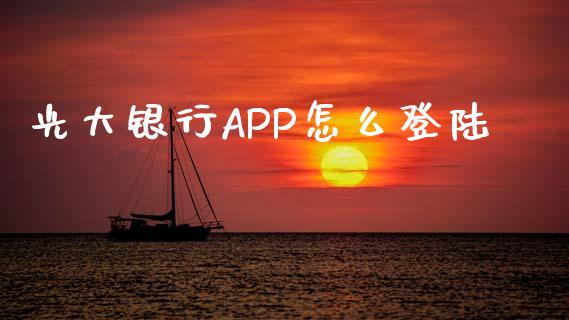 光大银行APP怎么登陆_https://m.jnlaobingbanjia.com_理财规划_第1张