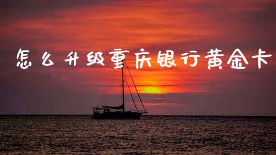 怎么升级重庆银行黄金卡_https://m.jnlaobingbanjia.com_理财规划_第1张