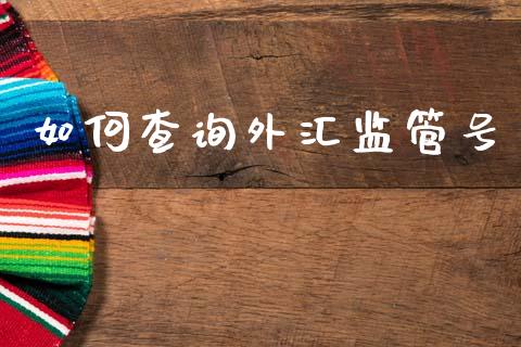 如何查询外汇监管号_https://m.jnlaobingbanjia.com_基金市场_第1张