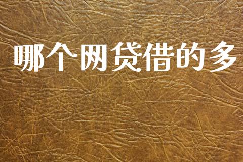 哪个网贷借的多_https://m.jnlaobingbanjia.com_基金市场_第1张