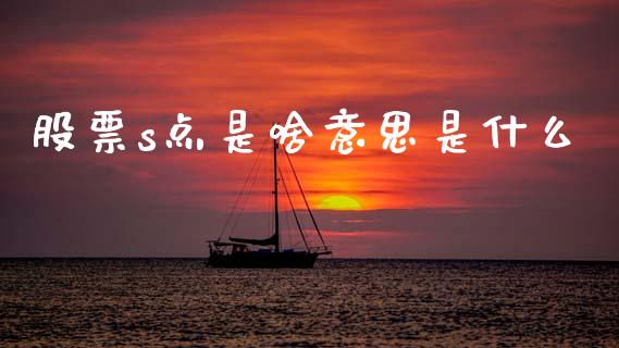 股票s点是啥意思是什么_https://m.jnlaobingbanjia.com_区块链_第1张