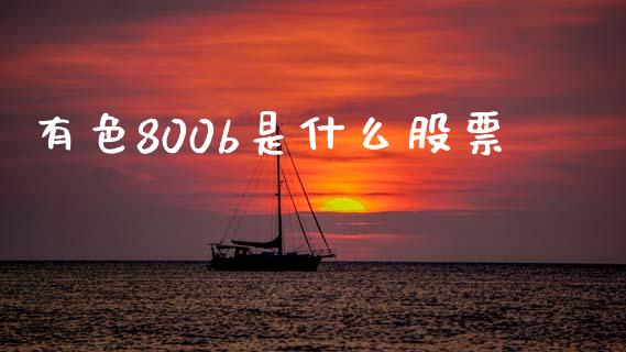 有色800b是什么股票_https://m.jnlaobingbanjia.com_基金市场_第1张