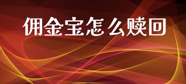 佣金宝怎么赎回_https://m.jnlaobingbanjia.com_股市新闻_第1张