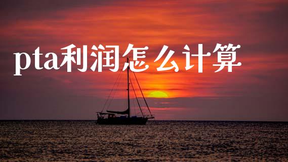 pta利润怎么计算_https://m.jnlaobingbanjia.com_股市新闻_第1张