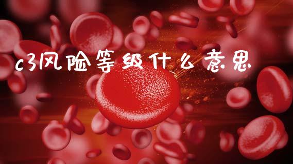 c3风险等级什么意思_https://m.jnlaobingbanjia.com_理财规划_第1张