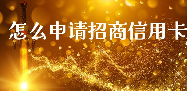 怎么申请招商信用卡_https://m.jnlaobingbanjia.com_金融监管_第1张