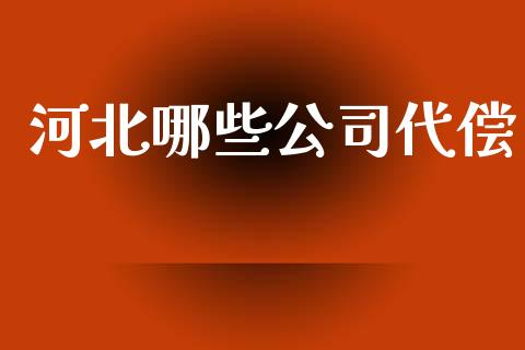 河北哪些公司代偿_https://m.jnlaobingbanjia.com_全球市场_第1张