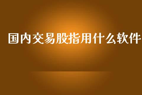 国内交易股指用什么软件_全球市场_第1张_全球市场_股市新闻_理财规划_金融监管_区块链_基金市场 国内交易股指用什么软件_https://m.jnlaobingbanjia.com_全球市场_第1张