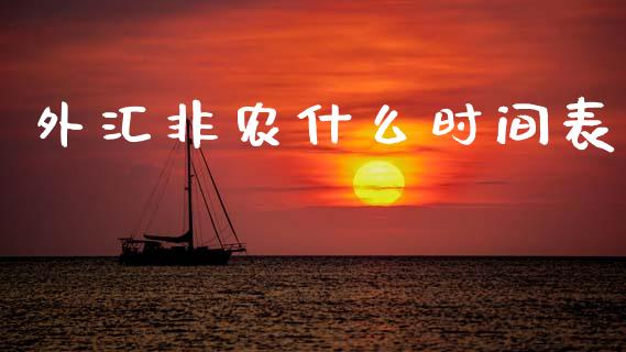 外汇非农什么时间表_https://m.jnlaobingbanjia.com_全球市场_第1张