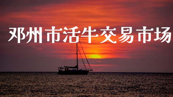 邓州市活牛交易市场_https://m.jnlaobingbanjia.com_基金市场_第1张