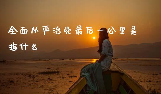 全面从严治党最后一公里是指什么_https://m.jnlaobingbanjia.com_区块链_第1张