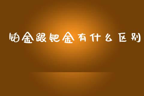 铂金跟钯金有什么区别_https://m.jnlaobingbanjia.com_股市新闻_第1张