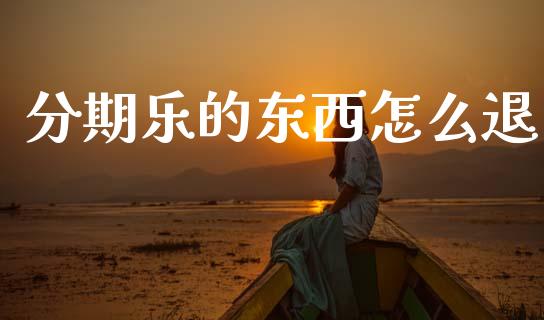 分期乐的东西怎么退_https://m.jnlaobingbanjia.com_理财规划_第1张
