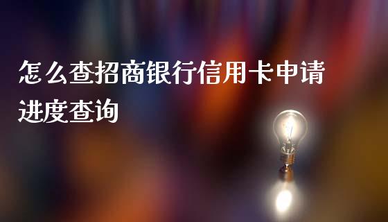怎么查招商银行信用卡申请进度查询_https://m.jnlaobingbanjia.com_金融监管_第1张