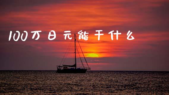 100万日元能干什么_https://m.jnlaobingbanjia.com_基金市场_第1张