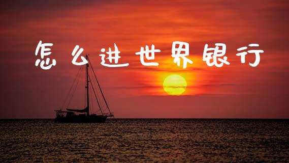 怎么进世界银行_https://m.jnlaobingbanjia.com_股市新闻_第1张