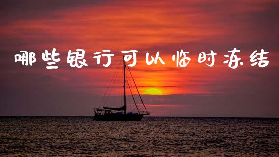 哪些银行可以临时冻结_https://m.jnlaobingbanjia.com_基金市场_第1张