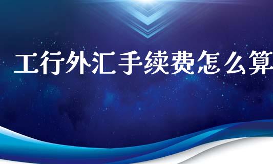工行外汇手续费怎么算_https://m.jnlaobingbanjia.com_基金市场_第1张