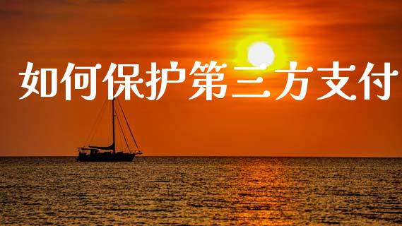 如何保护第三方支付_https://m.jnlaobingbanjia.com_区块链_第1张