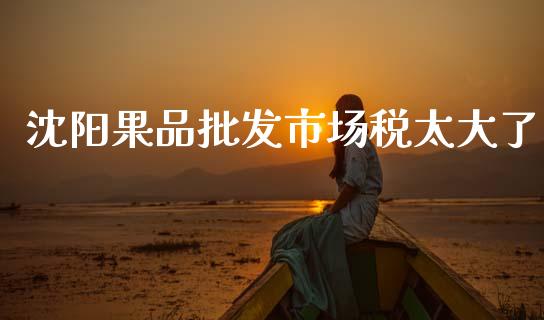 沈阳果品批发市场税太大了_https://m.jnlaobingbanjia.com_理财规划_第1张