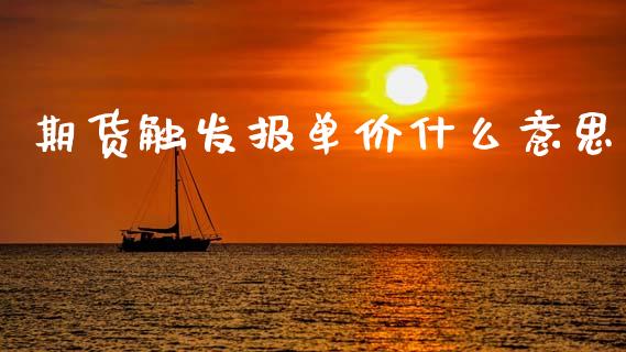 期货触发报单价什么意思_https://m.jnlaobingbanjia.com_理财规划_第1张