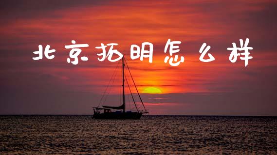 北京拓明怎么样_https://m.jnlaobingbanjia.com_金融监管_第1张