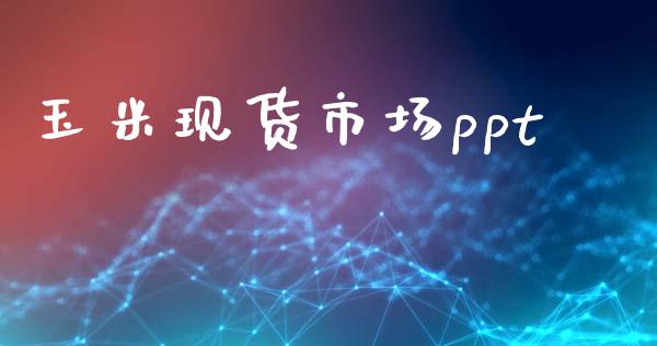玉米现货市场ppt_https://m.jnlaobingbanjia.com_理财规划_第1张
