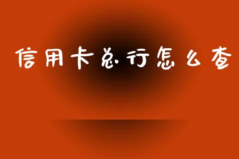 信用卡总行怎么查_https://m.jnlaobingbanjia.com_全球市场_第1张