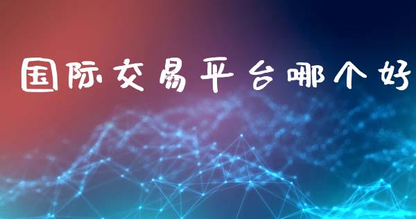 国际交易平台哪个好_https://m.jnlaobingbanjia.com_金融监管_第1张