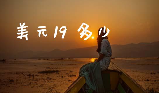 美元19 多少_https://m.jnlaobingbanjia.com_理财规划_第1张