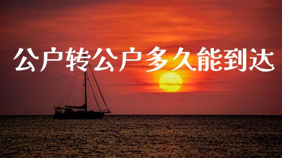 公户转公户多久能到达_https://m.jnlaobingbanjia.com_基金市场_第1张