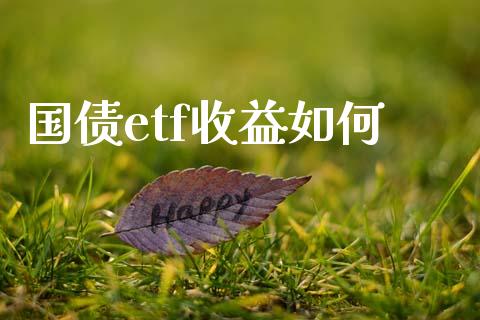 国债etf收益如何_https://m.jnlaobingbanjia.com_股市新闻_第1张