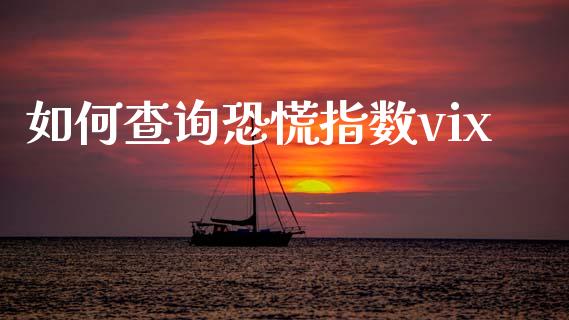 如何查询恐慌指数vix_https://m.jnlaobingbanjia.com_金融监管_第1张