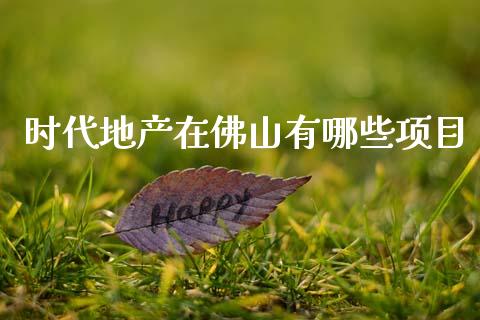 时代地产在佛山有哪些项目_https://m.jnlaobingbanjia.com_基金市场_第1张