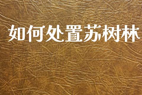 如何处置苏树林_https://m.jnlaobingbanjia.com_金融监管_第1张