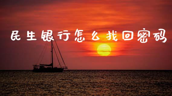 民生银行怎么找回密码_https://m.jnlaobingbanjia.com_股市新闻_第1张