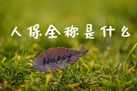 人保全称是什么_https://m.jnlaobingbanjia.com_全球市场_第1张