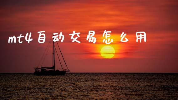 mt4自动交易怎么用_https://m.jnlaobingbanjia.com_基金市场_第1张