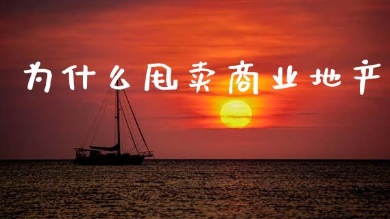 为什么甩卖商业地产_https://m.jnlaobingbanjia.com_基金市场_第1张