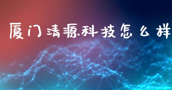 厦门清源科技怎么样_https://m.jnlaobingbanjia.com_基金市场_第1张