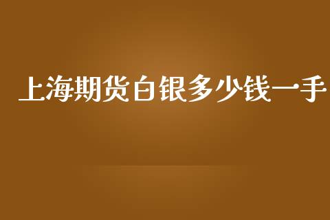 上海期货白银多少钱一手_https://m.jnlaobingbanjia.com_全球市场_第1张